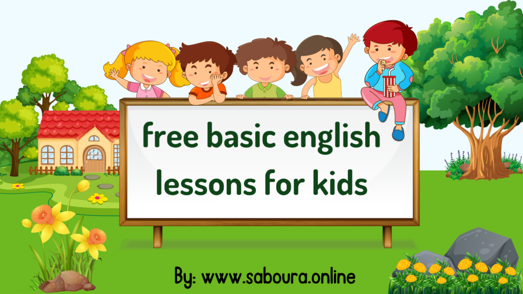 free basic english lessons for kids