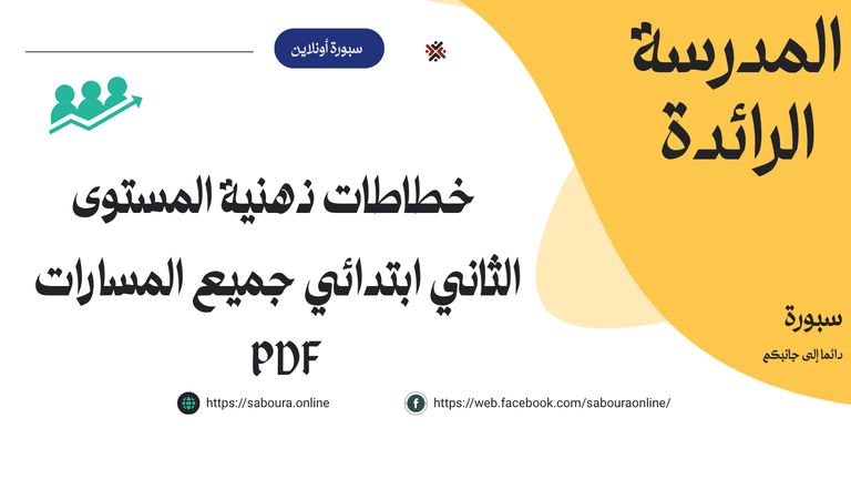 خطاطات ذهنية المستوى الثاني ابتدائي جميع المسارات 2026-27